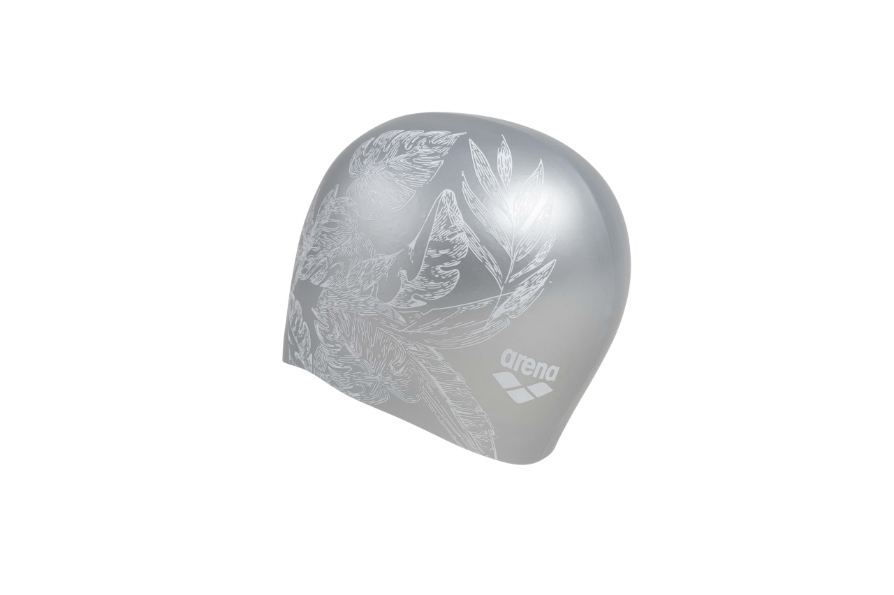 arena Sirene Long Hair Badekappe cecilia silver
