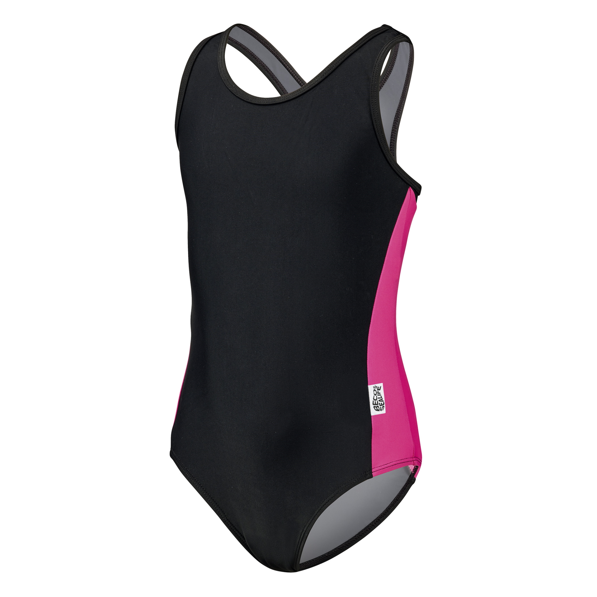 BECO SEALIFE Maxpower Badeanzug schwarz pink/schwarz 128
