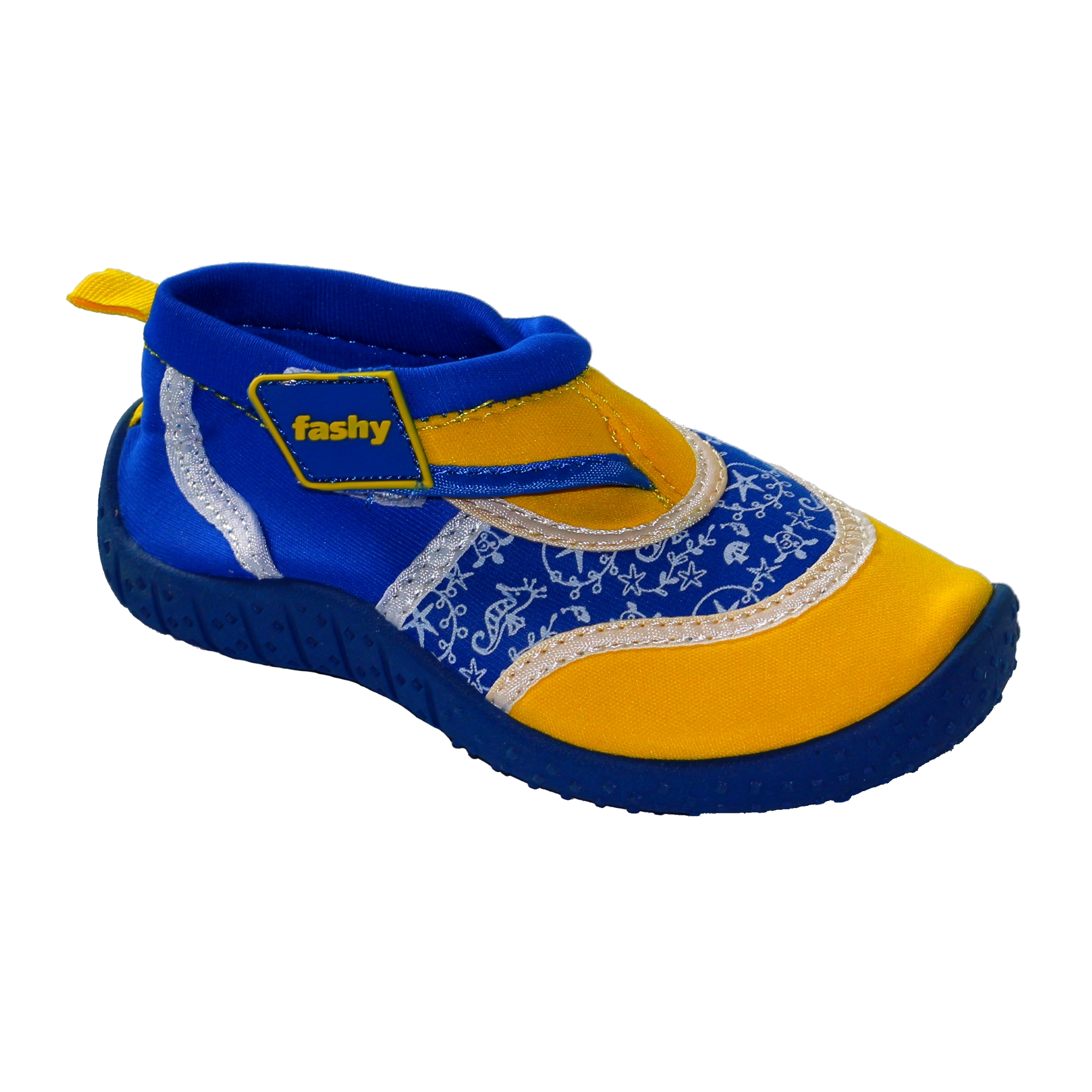 Fashy Aqua-Schuh Arona 21 blau-gelb