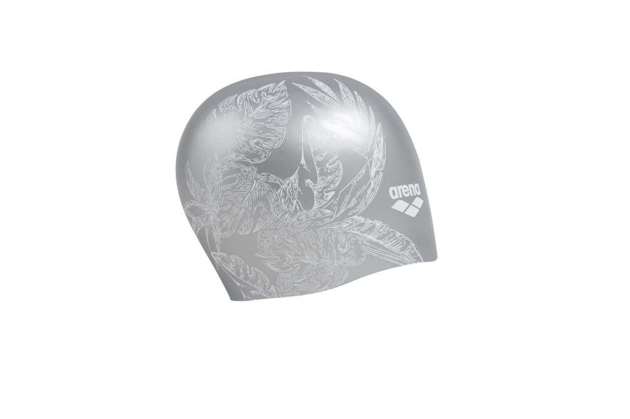 arena Sirene Long Hair Badekappe cecilia silver