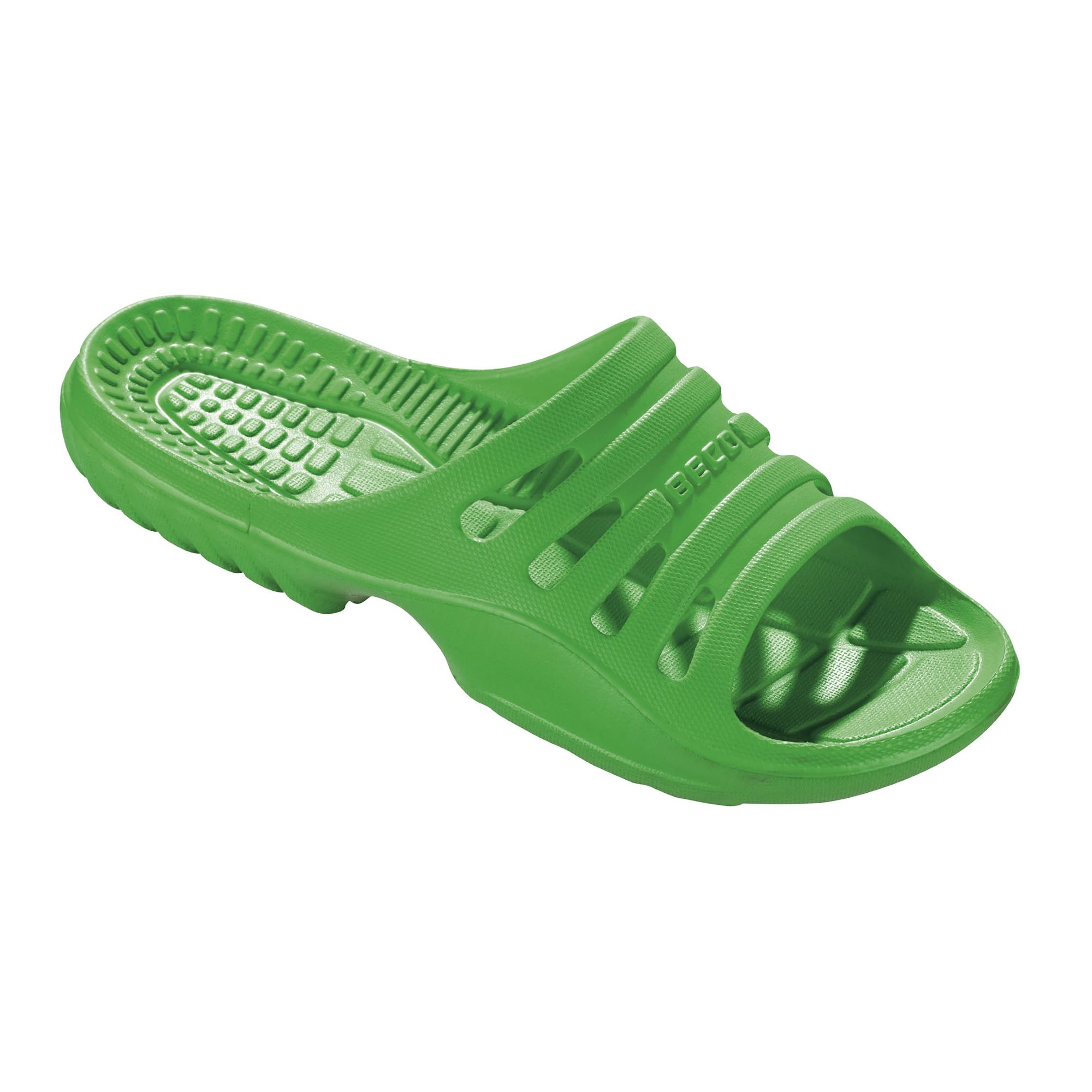 BECO Badeschuhe Slipper 38 neon-grün