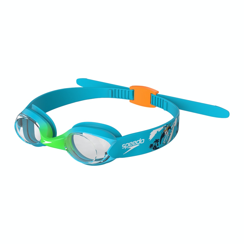 Speedo Infant Illusion Goggle Azure Blue/Fluo Green/Flue Orange/Clear