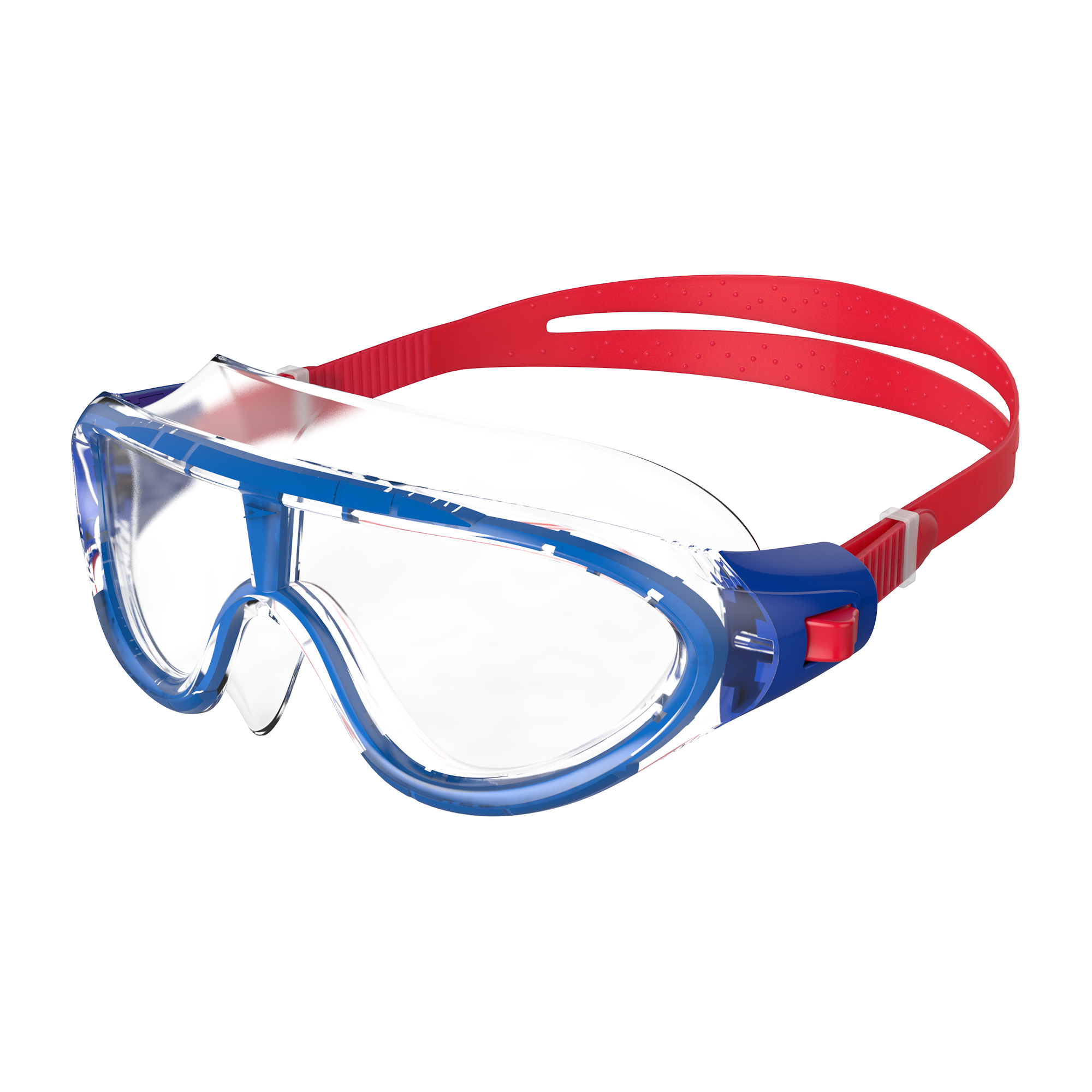 Speedo Biofuse Rift Junior Lava Red/Beautiful Blue/Clear