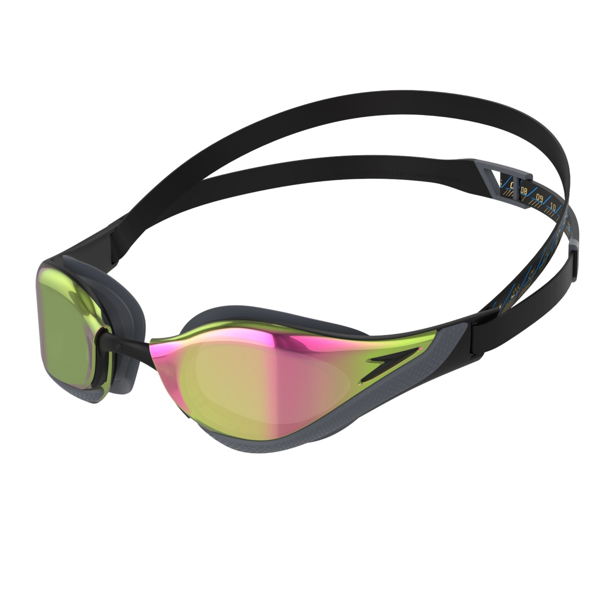 Speedo Fastskin Pure Focus Mirror Black/Cool Grey/Ruby