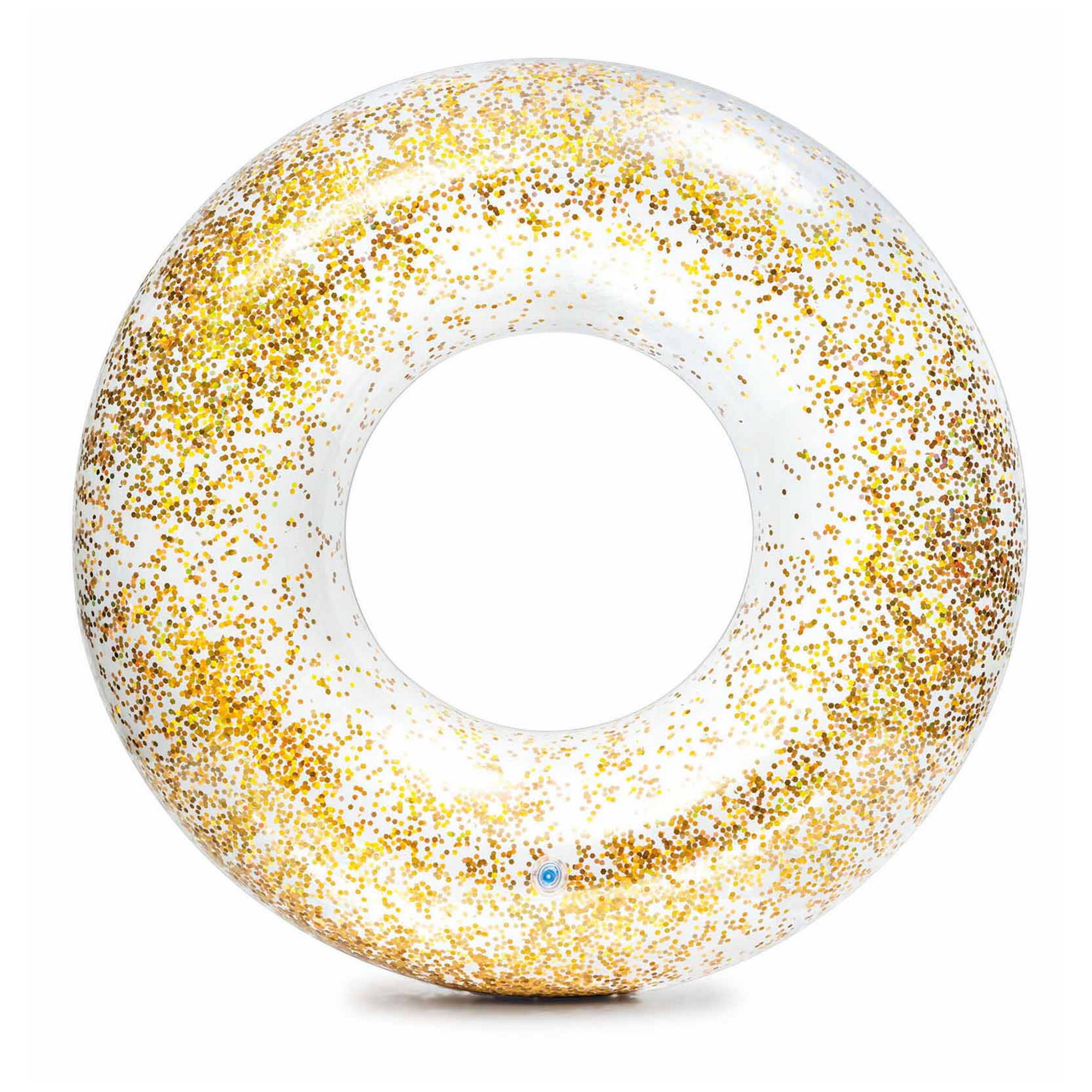 INTEX Schwimmreifen Glitter transparent 107cm