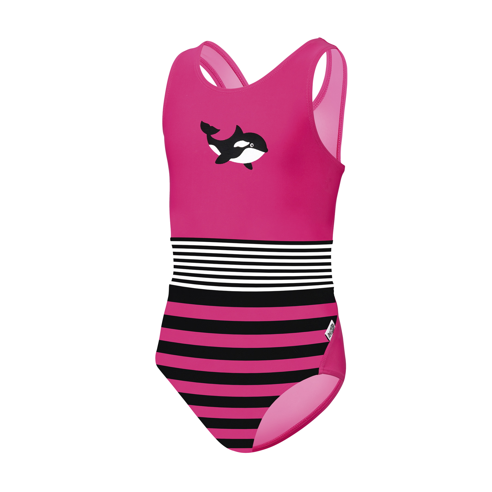 BECO SEALIFE Maxpower Badeanzug einfarbig pink/schwarz 140