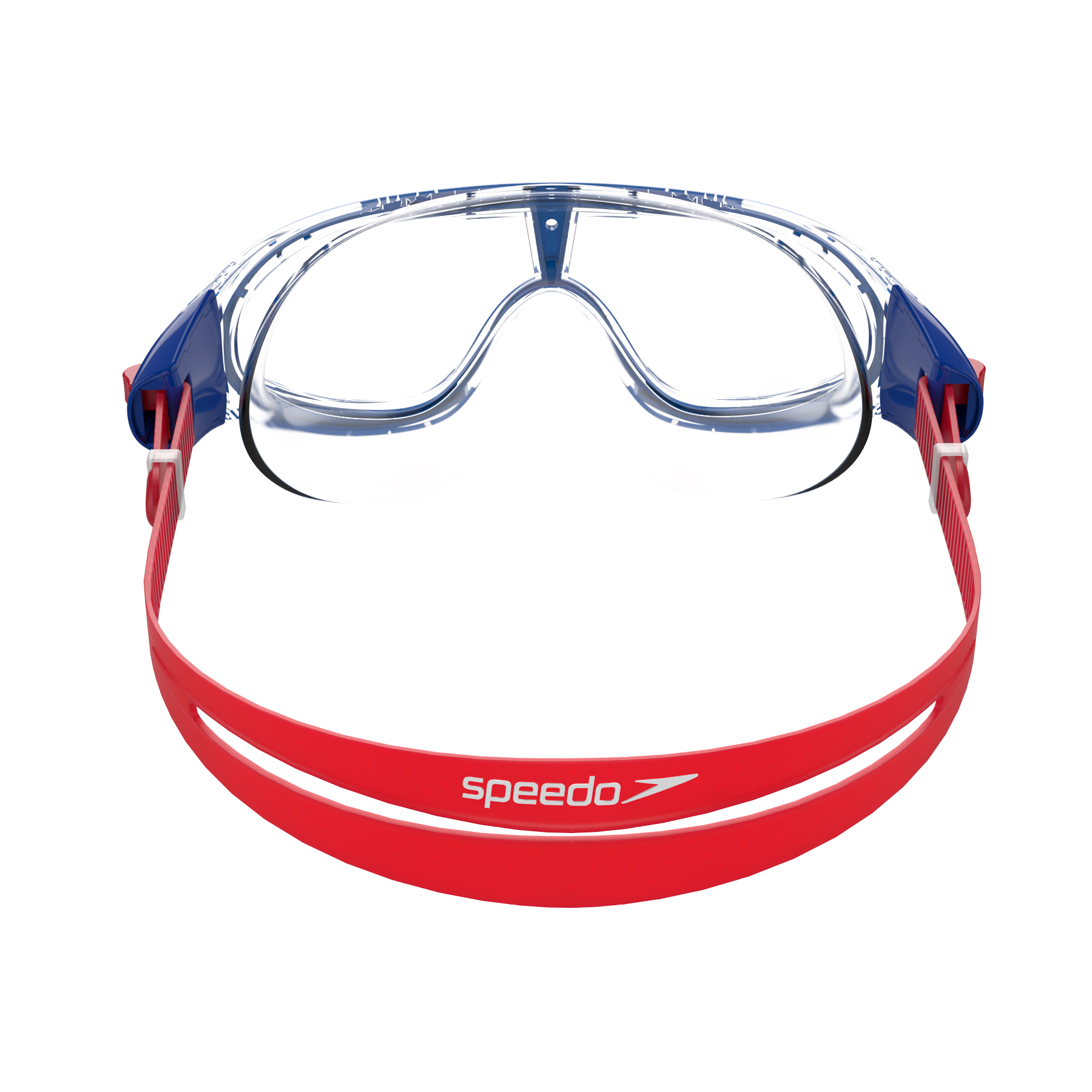 Speedo Biofuse Rift Junior Lava Red/Beautiful Blue/Clear