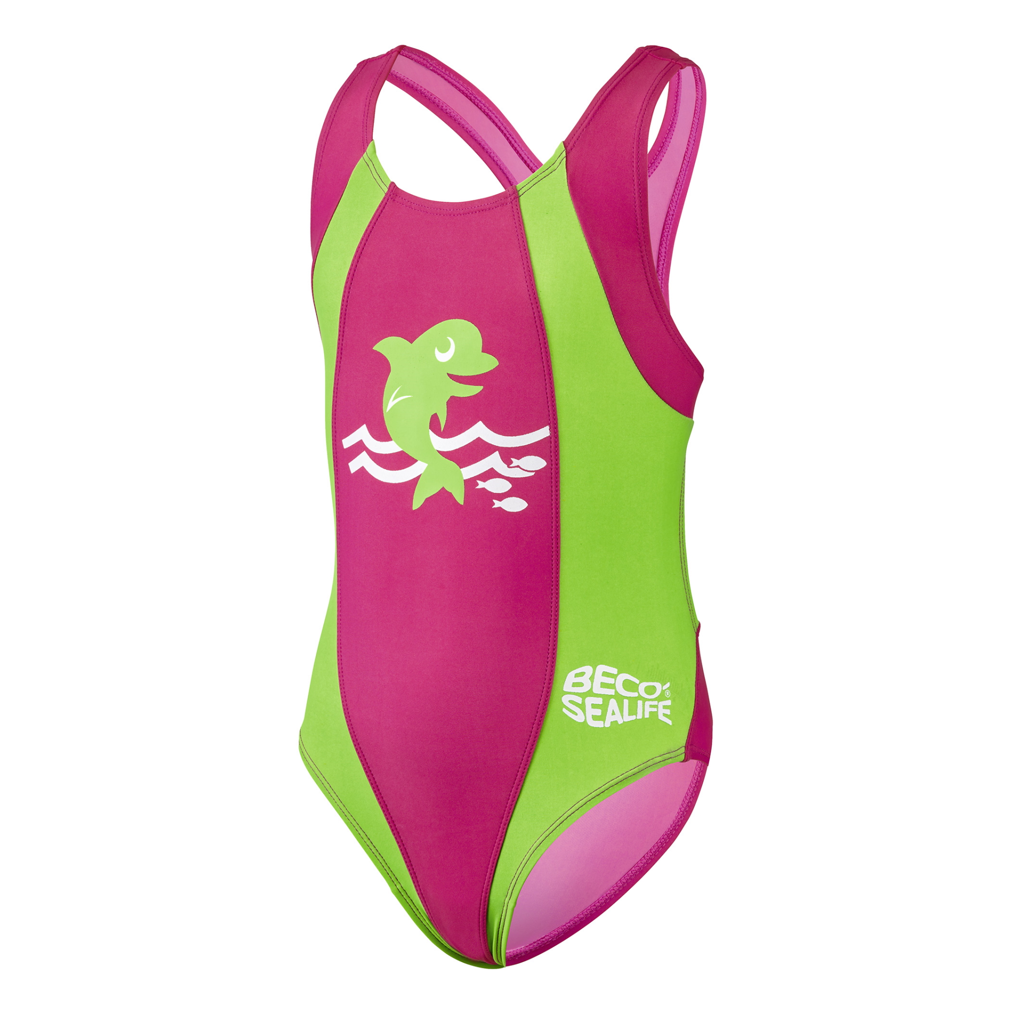 BECO SEALIFE Maxpower Badeanzug pink/grün 86
