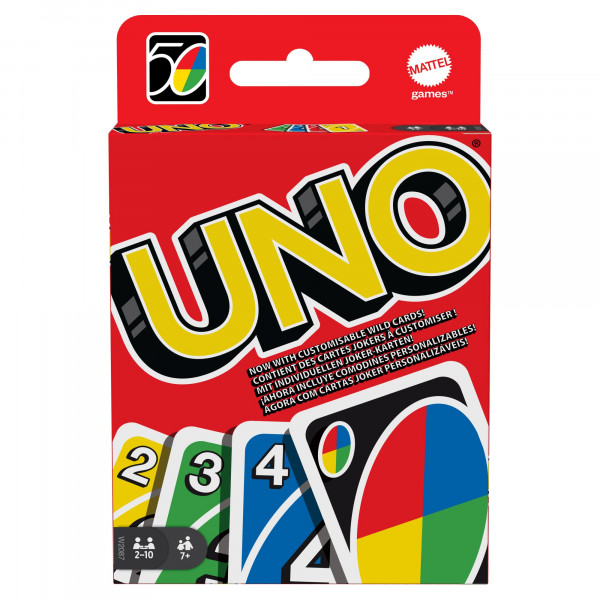 Mattel W2087 UNO (Kartenspiel), 2-10 Spieler, ca. 30-60 min, ab 7 Jahre