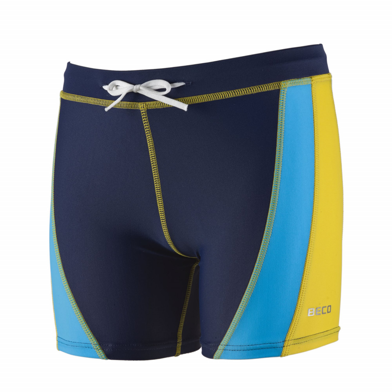 BECO Badehose Jungen blau/gelb